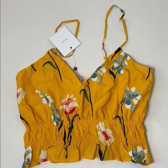 L’Academie Salta top in Yellow Meadow Medium - Picture 7 of 7